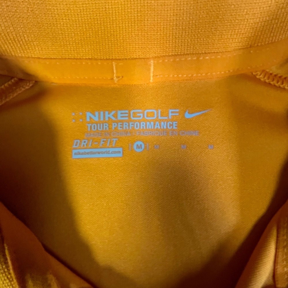 Nike Golf Polo Shirt Mens Size M Orange Tour Performance Dri-FIT 509167-873 - Picture 3 of 6